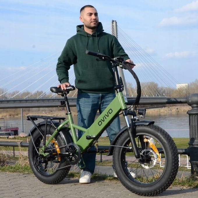 Vélo électrique - OVIVO Neo C1 Pro - 25 km/h - 10,4 Ah - 250 W - Vert groen