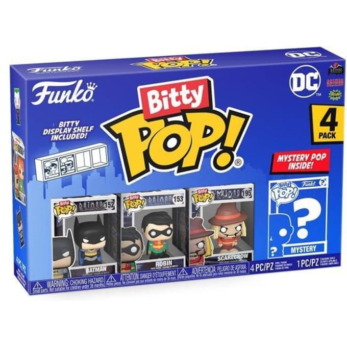 POP! Figures Bitty ! DC Comics Season 1 4-pack met - 71311 Batman, Robin, Scarcrow Speelpoppen