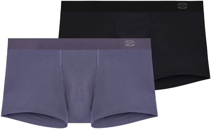 HOM Heren retro short / pant 2 pack Modal clean cut