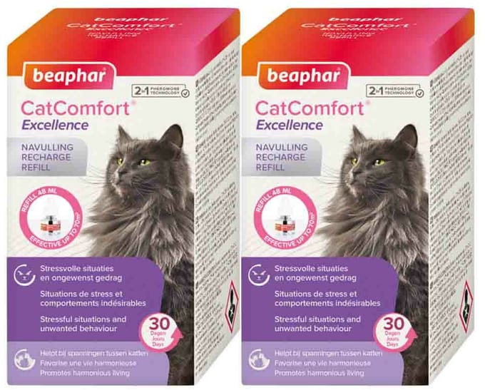 Beaphar CatComfort Excellence Navulling Verdamper - 2 x 48 ml - Voordeelverpakking