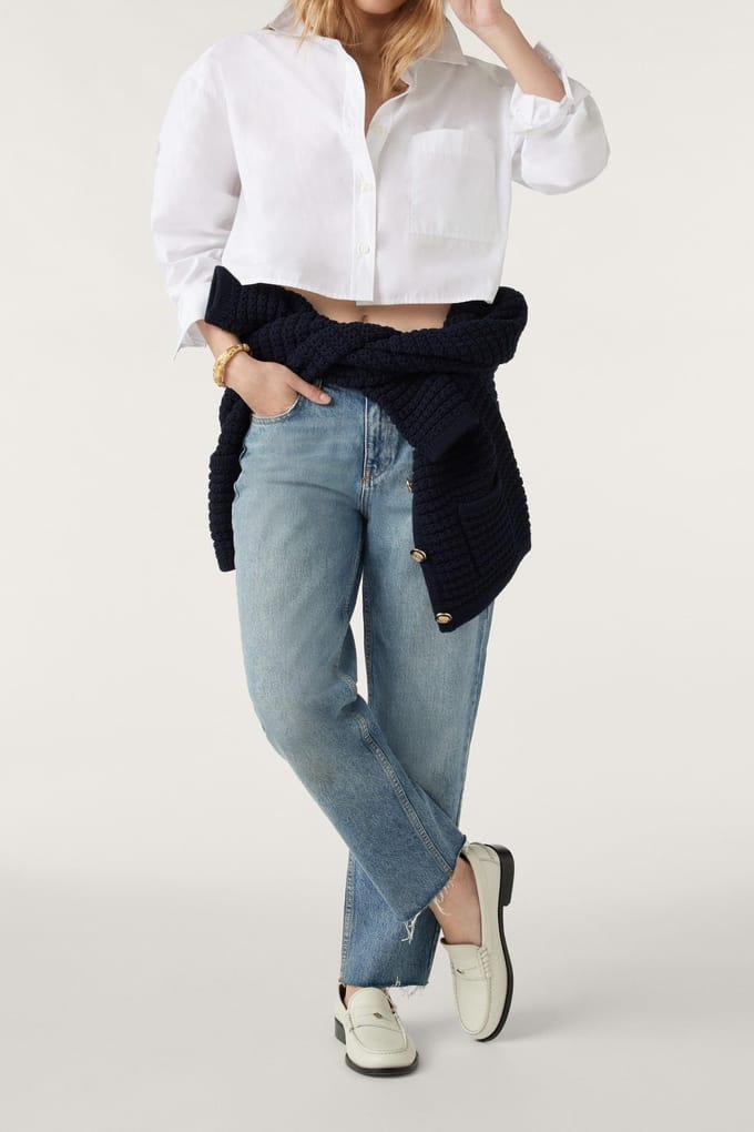 BA&SH Chemise Delga Blanc Taglia: M | Magliette intime Outlet | Donna
