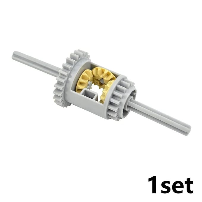 MOC Technische Differentiële Bouwstenen Mechanisch Speelgoed High-Tech Component Tandwielen Werkt Met featuring 6573 62821 65414 gray