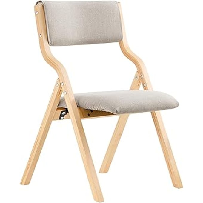 SoBuy Klapstoel comfortbal - Met zacht kussen - Max. 90 kg - Grijs