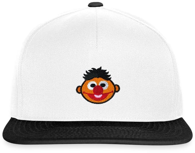 Sesame Street Ernie Borduurwerk Snapback cap