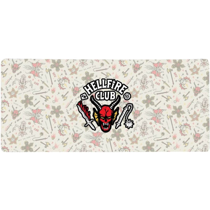 Stranger Things Hellfire Club Icons Gaming Mouse Mat - Large