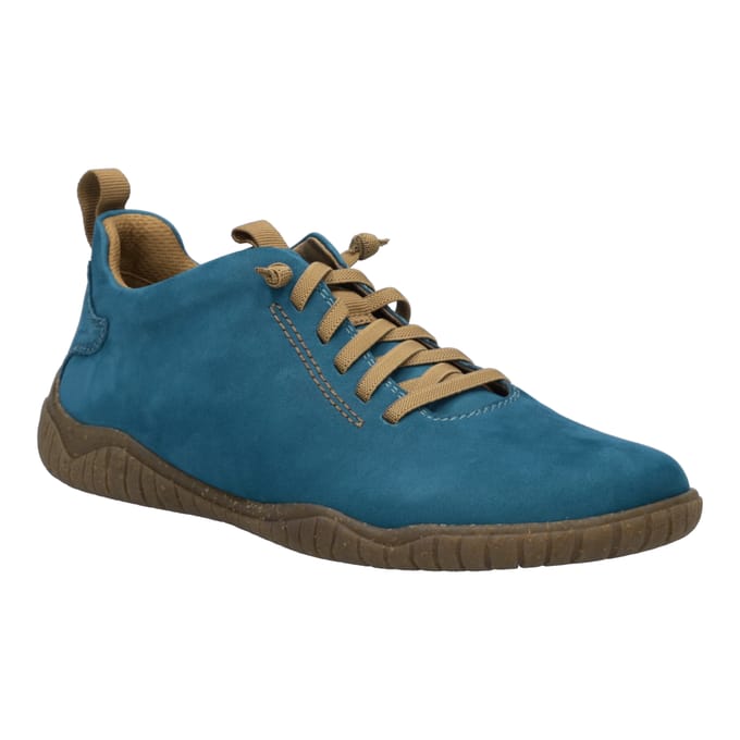 Josef Seibel - WYNONA 06 - Dames veterschoenenBarefoot - Kleur: Blauw - Maat: 37