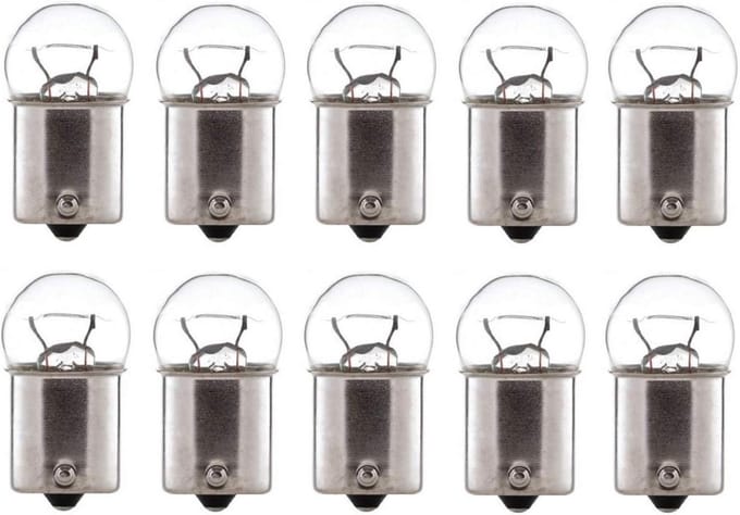 10x Gloeilamp 6V 10W BA15S voor Motorfiets en Bromfiets