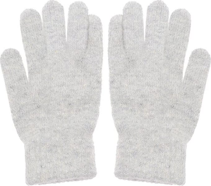 Dames handschoenen van extra zacht wol - grijs