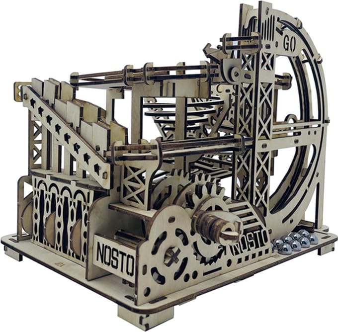 Premium Bouwpakket - Voor Volwassenen en Kinderen - Bouwpakket - 3D puzzel - Van Hout - Modelbouwpakket - DIY - Marble Run