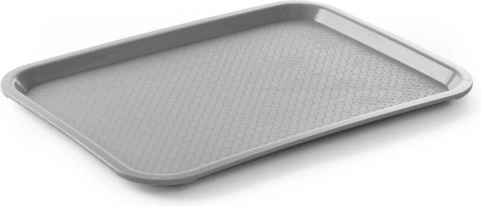HENDI Medium fastfood dienblad – lichtgrijs – 305x415x20 mm – polypropyleen