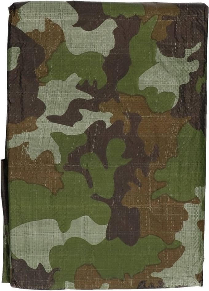Benson Afdekzeil - camouflage groen - 2 x 3 meter - dekkleed / zeil