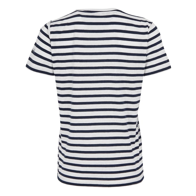 Regatta Dames/Dames Bayletta Gestreept T-shirt (Wit/Zwaar)