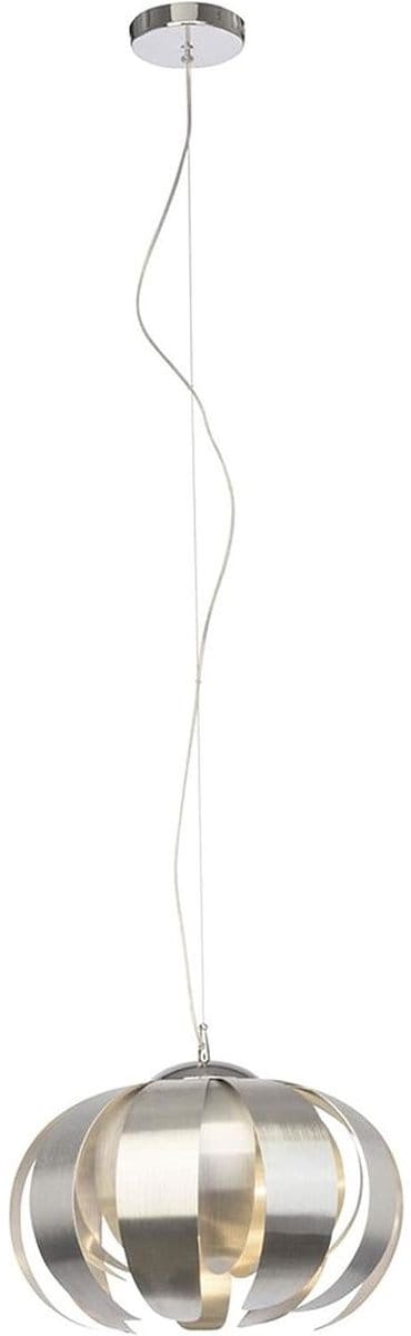 Ancolie hanglamp 40cm aluminium/chroom