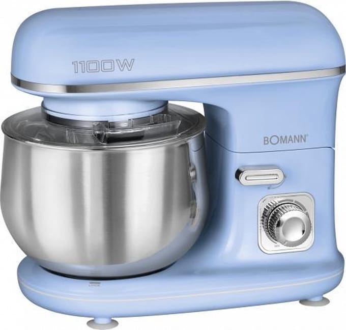 Bomann KM 6030 - Kneedmachine - Keukenmachine - 1100 watt - 5 liter - Blauw