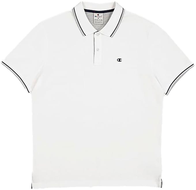 Champion Korte Mouw Poloshirt Wit 2XL Man