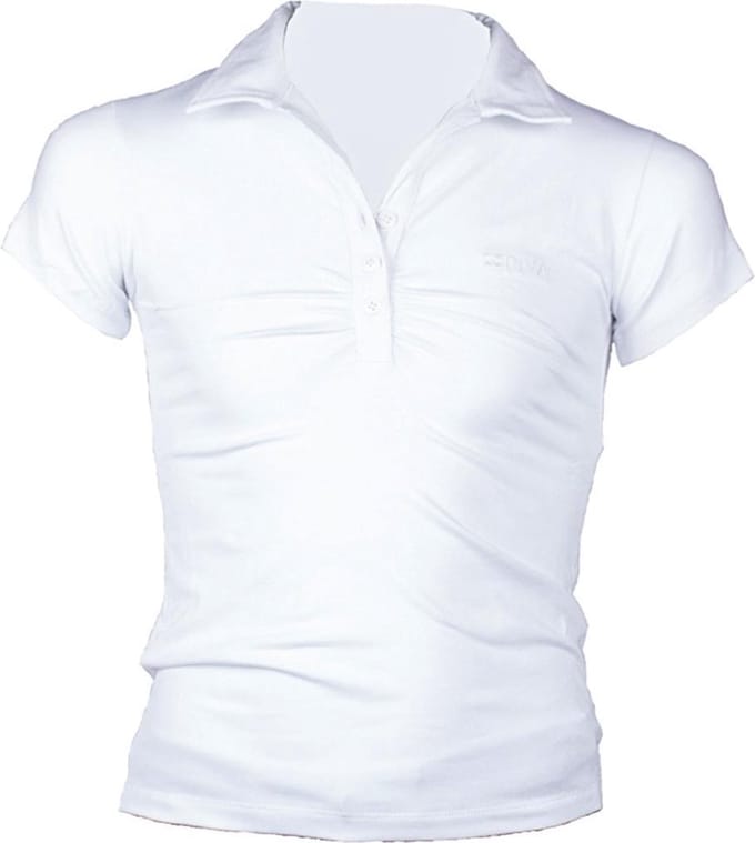 Piva schooluniform polo korte mouwen  meisjes - wit - maat 3XL/46