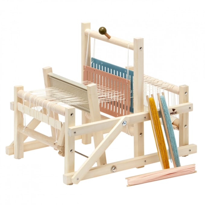 Micki houten weefgetouw - creatief speelgoed weven voor kinderen.