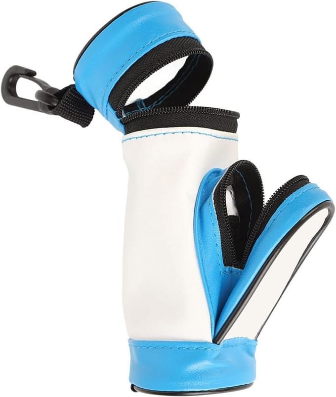 Compacte Golfbal Houder met Riemclip voor 3 Ballen en Accessoires