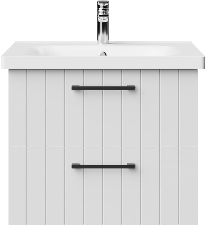 CREAVIT D10 wastafelonderkast – 60,6 cm – Wit – 2 lades – Softclose