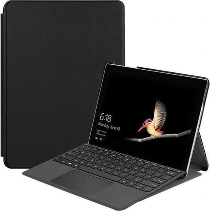 Shop4 - Microsoft Surface Go Hoes - Smart Book Case Zwart
