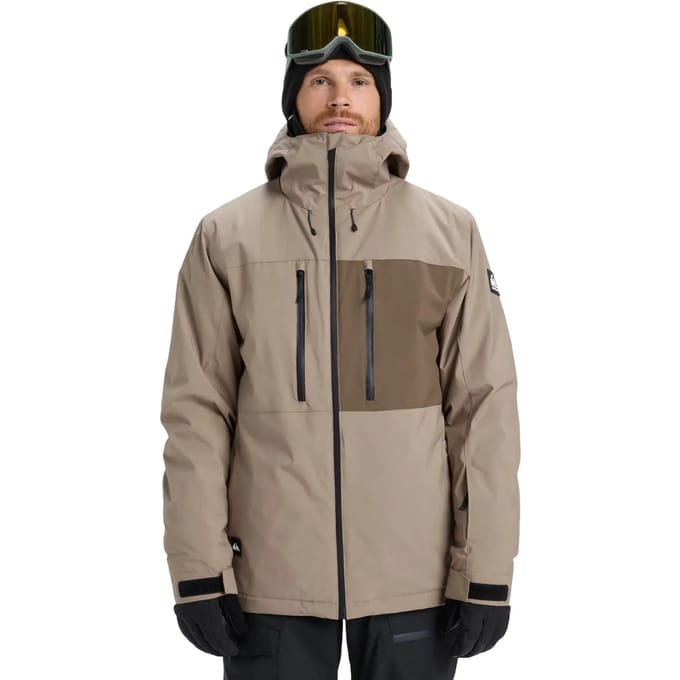 Quiksilver Sycamore Solid 20k Jas Beige S Man
