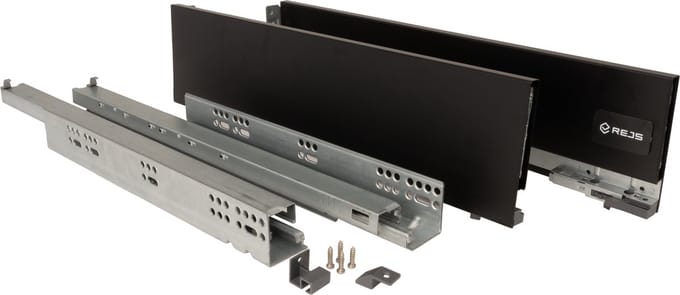 Strong Max Softclose, ladehoogte 121 mm Zwart