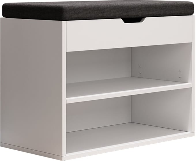 Vicco Titus Schoenenbank – 60 x 45 cm met legplank Wit
