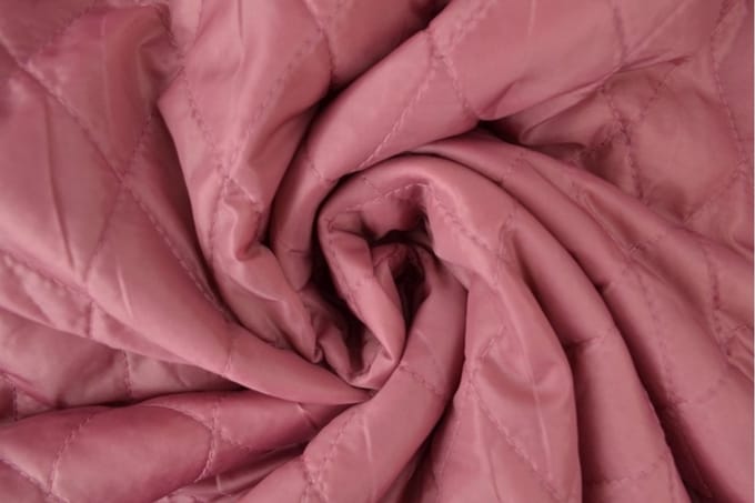 30 meter gewatteerde voeringstof - Donker oud roze - 150cm breed