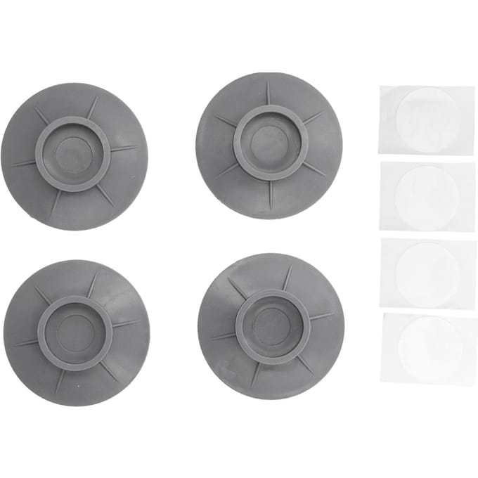 4 stuks vacuüm zuignap ontwerp wasmachine voeten pad antislip anti vibratie geluid demping pad gray