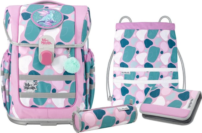 McNeill Schooltas Ergo Complete Schoolbag Set 5-delig Barba Roze
