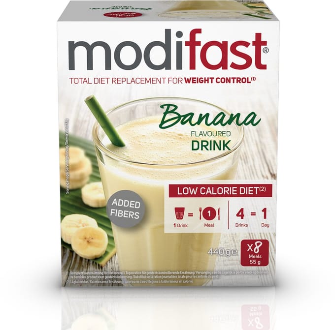 Modifast Intensive - Milkshake - Banaan - 8 x 55 gr