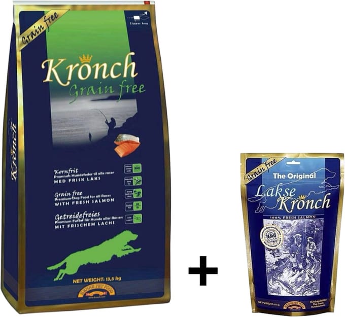 Combideal Kronch Graanvrij + 100% Zalmsnacks (175 Gram)