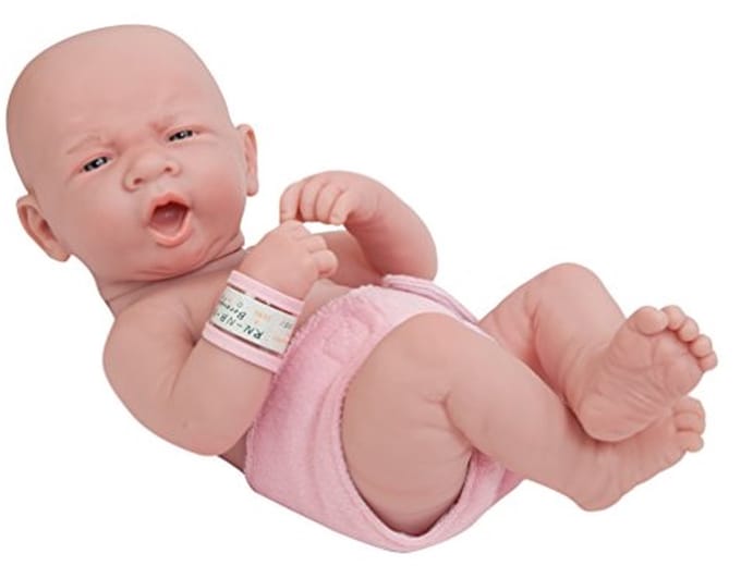 Baby pop - Pasgeboren pop - Verzorgend spel - Anatomisch correct - 3556 cm - Eerste geeuwen