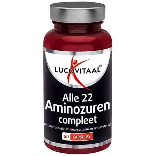 Lucovitaal Sportsvoeding: Voedingssupplement Compleet Alle 22 Aminozuren met 60 Capsules voor Spierbehoud