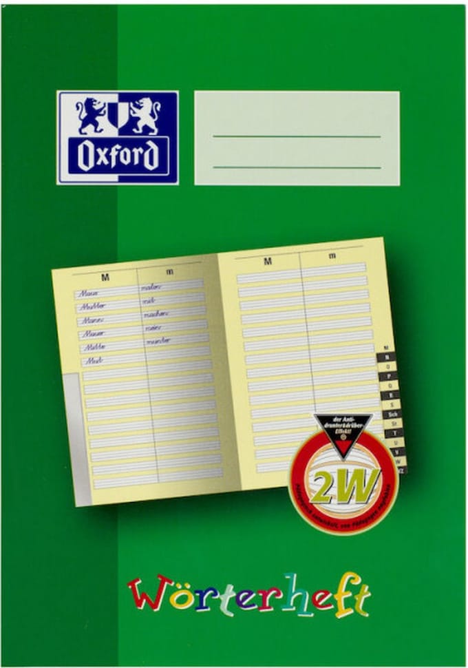 Oxford 100059868 schrijfblok & schrift Groen A5