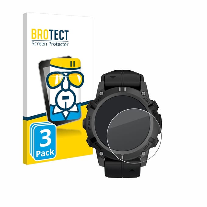 BROTECT - Glas Screenprotector voor Garmin Descent G2 - Gehard Beschermglas 9H 3 Stuks