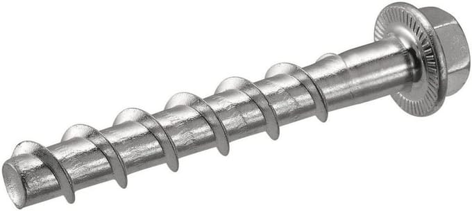 Schroef Ankers - Beton Bevestiging - Vastzetten Constructies - Zelf Tappend Ontwerp - 1/4 x 3 Inch