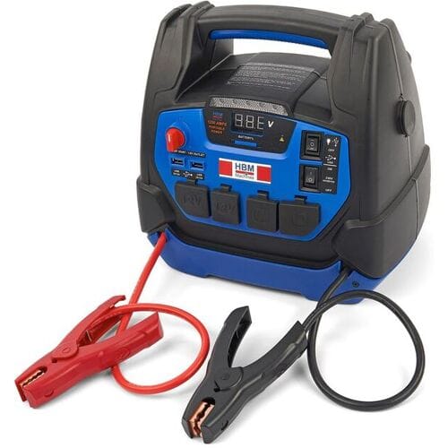 Professionele Auto Startbooster, Jumpstarter Accu Booster, 230 V, 12 V, 22 Ah