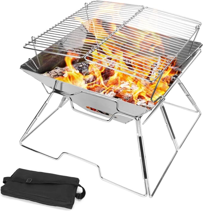 Opvouwbare BBQ Camping BBQ Roetsvrije Grill PEAM