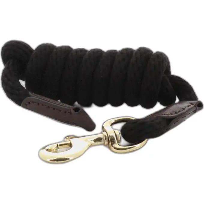 Norton Halstertouw Cuir 2m Black | Zwart | Touw paard