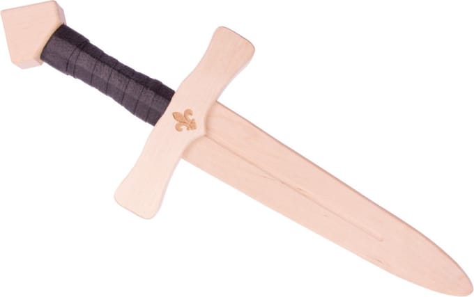Dolk hout Arthur naturel - lengte 40 cm