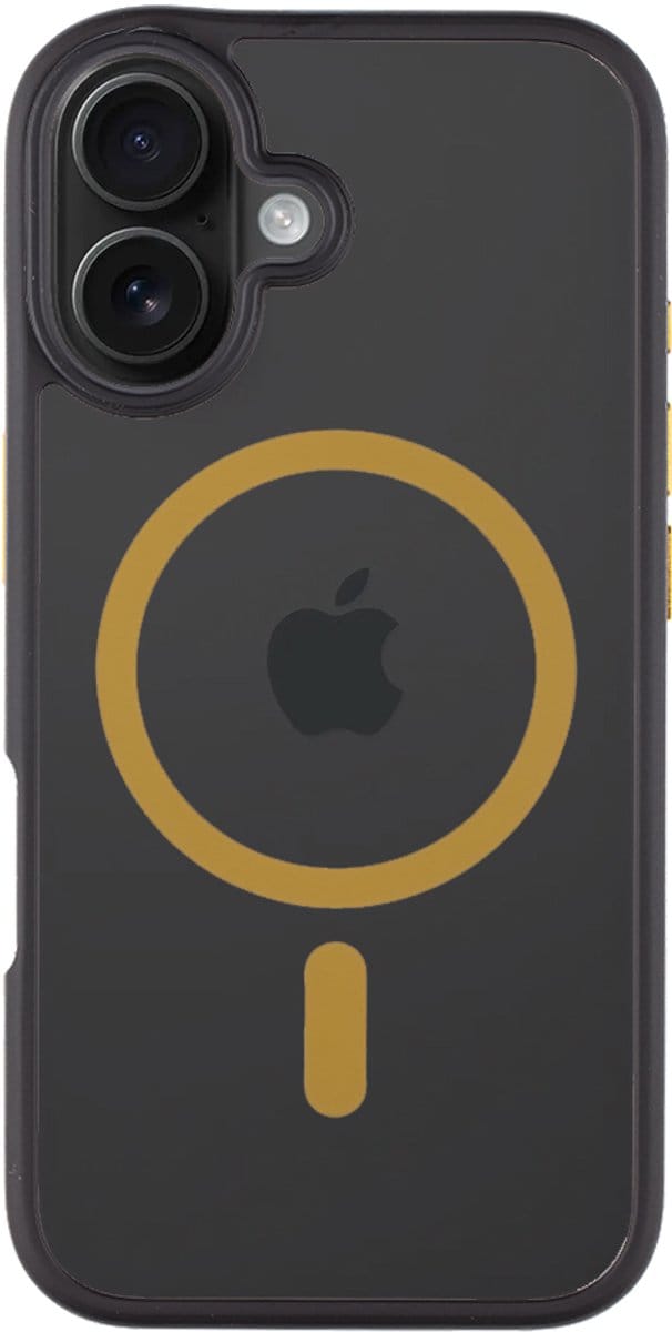 Tactical iPhone 16 Magforce Hyperstealth 2.0 Cover – Hoesje met Losse Klikbare Knoppen – Black/Yellow