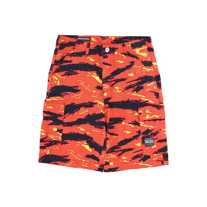 Robber Cargo Camo Shorts Herenshort Oranje