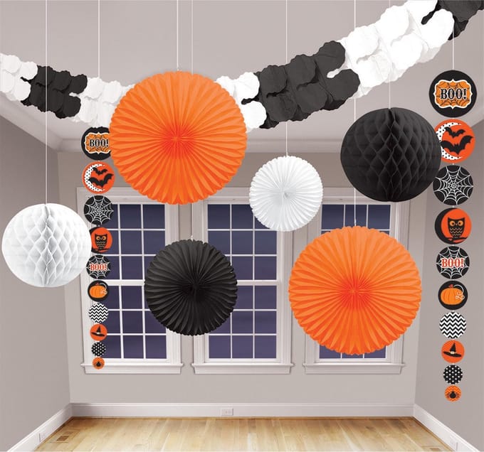 AMSCAN - Set van 9 Halloween decoraties