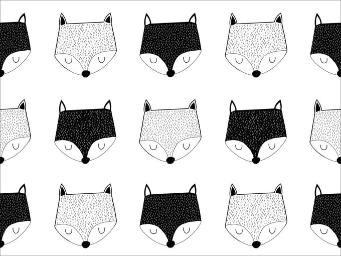kinderkamerkleed vinyl | Foxy