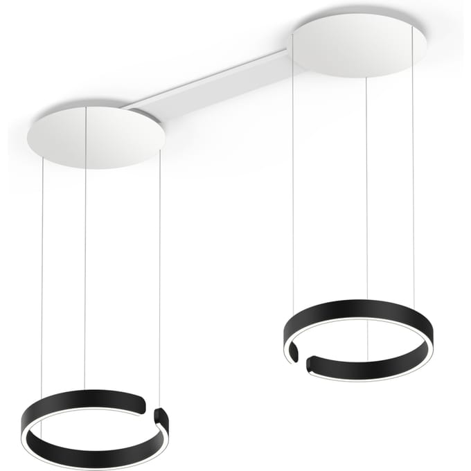 Occhio - Mito Sospeso Due 40 Hanglamp - zwart mat - variabel - met Occhio Air - table/wide