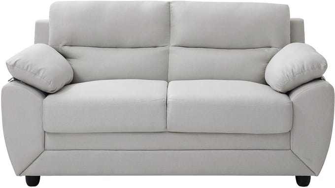 Vente-unique Tweezitsbank van beige stof MANOA