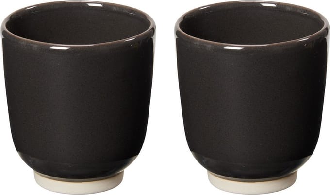 Return to Sender Espresso mokjes - 125 ml - antraciet - set van 2