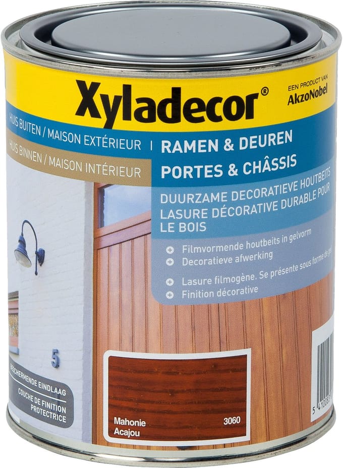 Xyladecor - Ramen & Deuren (Solvent) - Mahonie - 0,75 L