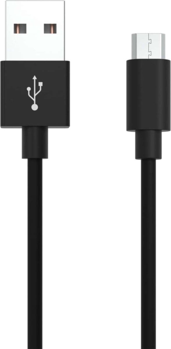 Ansmann 1700-0077 USB-kabel USB 2.0 USB-A stekker, USB-micro-B stekker 2.00 m Zwart Aluminium-stekker, TPE-mantel